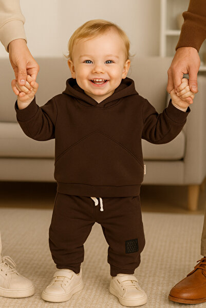 Momivi Kids Hooded Baby Girl & Child 2-Piece Sports Set