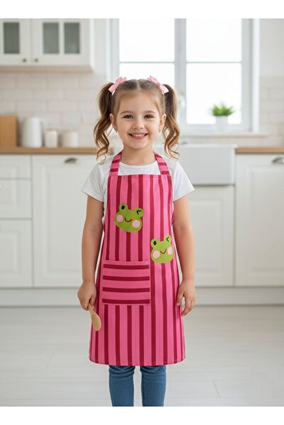 favori bonem Children's Kitchen Apron Kindergarten Activity Apron Mother and Child Apron
