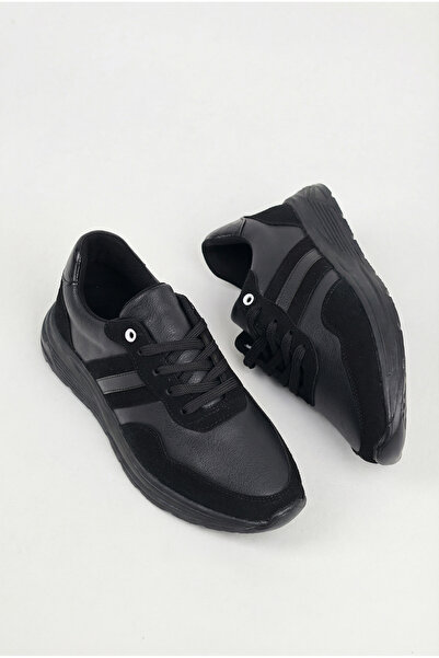 sauron Men's Black Sports Sneaker Shoes with Orthopedic Soles D011