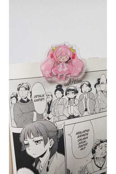 Atölye Moonlit Hatsune Miku Akrilik Kitap Ayracı Ataş Not Tutucu