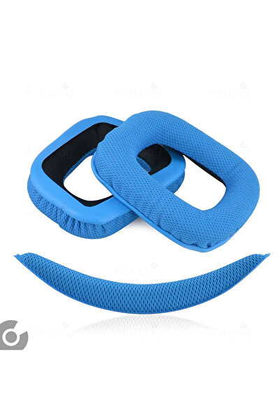 Alazpay وسادة إسفنجية متوافقة مع سماعات الرأس G930 G430 F450 G432 G332 G231 G230 وحزام الرأس