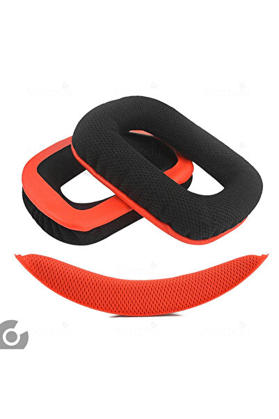 Alazpay وسادة إسفنجية متوافقة مع سماعات الرأس G930 G430 F450 G432 G332 G231 G230 وحزام الرأس