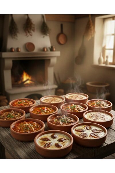 FH Tasarım Doğal Toprak Güveç Kabı – 6’lı & 12’li Set