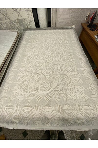 KARAR HALI Krem gri yün salon halısı