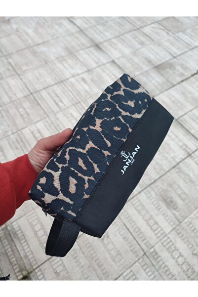 JANJAN Large Natural Makeup Bag, Organizer Bag, Organizer, Cosmetic Carrying Case,