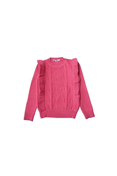 MODJEANS Knitted Sweater with Ruffles