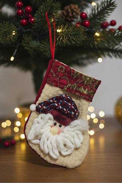 Kokoş Parti Yılbaşı Figürlü Şömine Çorabı 15 cm – Noel Temalı Dekoratif Yılba...