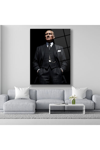 DEKORİCACAM Atatürk Cam Tablo