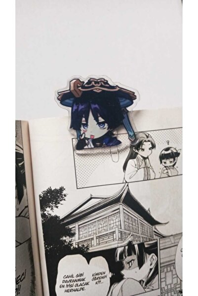 Atölye Moonlit Genshin İmpact Wanderer Akrilik Kitap Ayracı Ataş Not Tutucu