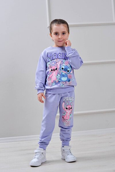 Yağmur Giyim PJK2İ Σετ αθλητικής φόρμας για κορίτσια με σχέδιο Stittcch, 2 κλ...