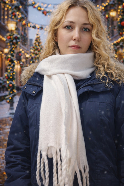 TR Solid color shawl