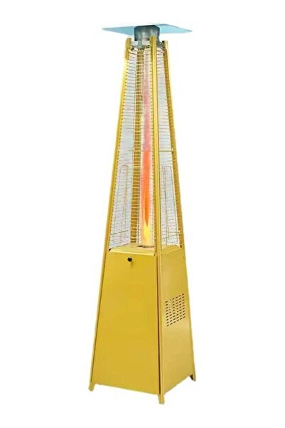 Generic مدفأة غاز هرمية الشكل للفناء الخارجي، عجلات من الفولاذ المقاوم للصدأ،...