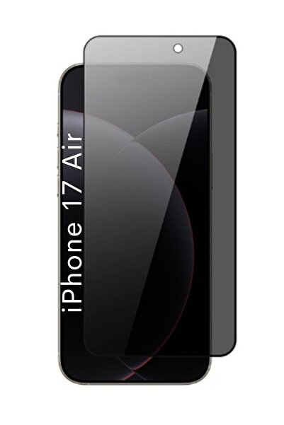 NOVKA Phone Accessories واقي شاشة زجاجي أسود متوافق مع آيفون 17 إير، يغطي الش...