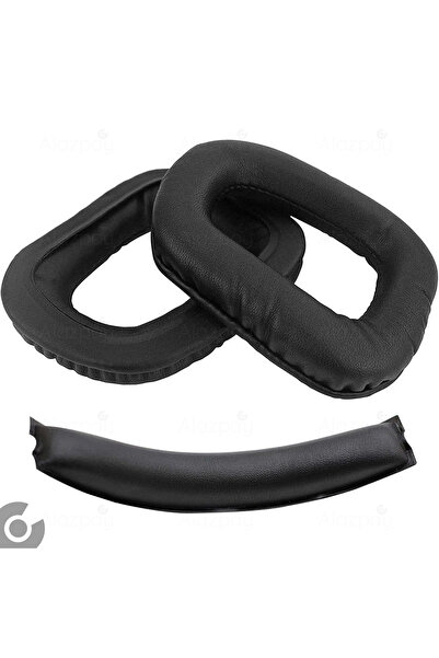 Alazpay وسادة إسفنجية متوافقة مع سماعات الرأس G930 G430 F450 G432 G332 G231 G230 وحزام الرأس