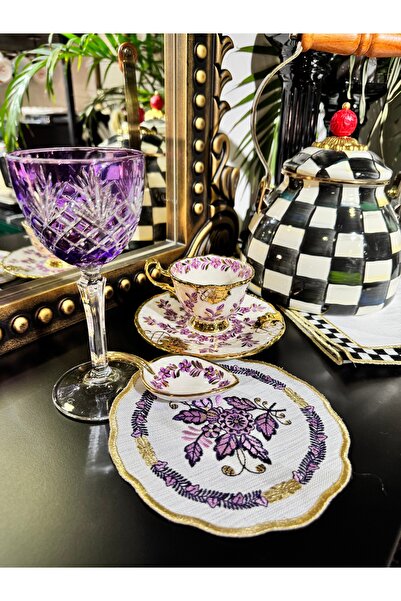 Merve Kaymakcı Diana Sunum Peçetesi - Mor