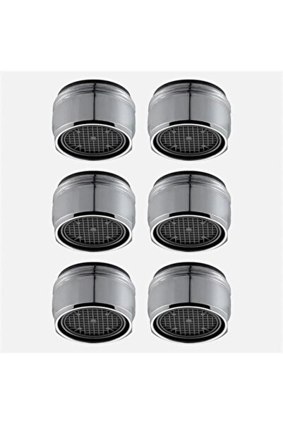 AyrStore ® 6 Adet Batarya Musluk Ucu Su Tasarruf Aparatı Süzgeci Perlatör Dış...