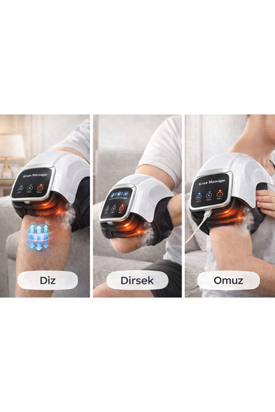 Brawi Premium Akıllı Termal Diz Masaj Aleti – Isıtmalı, Titreşimli ve Hava Kompresyonlu Dirsek Omuz