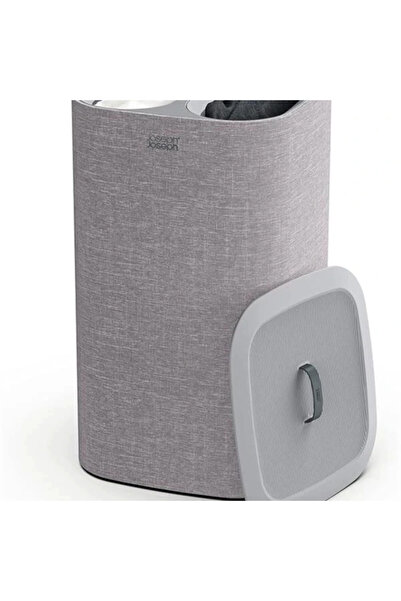 AyrStore Tota 60 litre çamaşır ayırma sepeti, gri