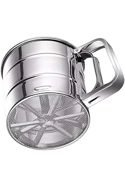 AyrStore Paslanmaz Çelik Tetikli Un Eleme Aparatı, Un Eleği, Un Eleyici, Prat...