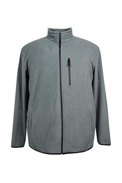 tambattal Plus Size Zippered Fleece Sweatshirt (Wide Comfortable Fit)