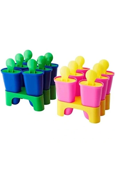 AyrStore DONDURMA KALIBI 6LI MAVİ YEŞİL RENK (pembe sarı)