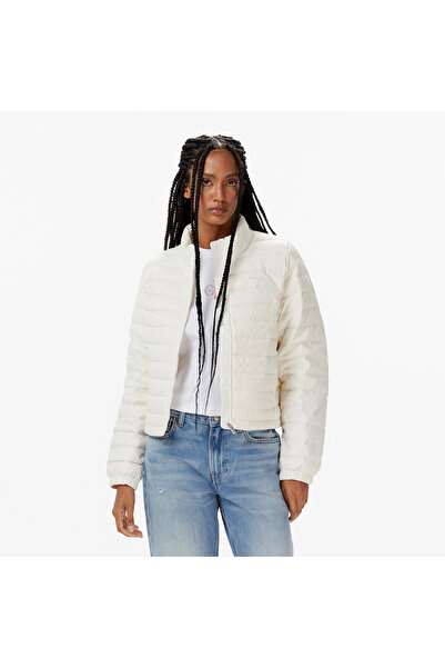 Calvin Klein Ultra Lightweight Down Puffer Kadın Beyaz Ceket