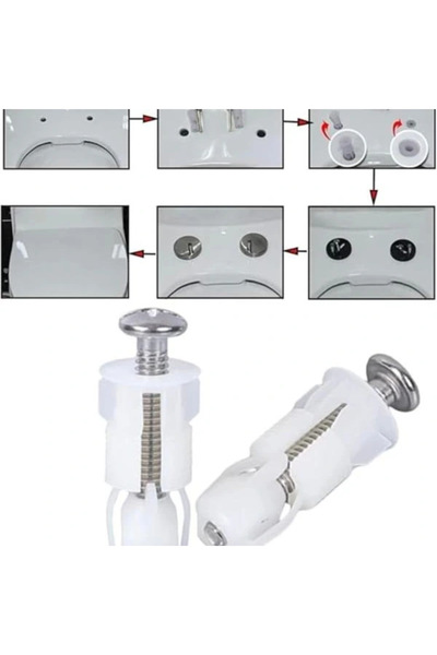 AyrStore V i t r a Kale s e rel Uyumlu Yavaş Kapanan Klozet Kapak Montaj Tako...