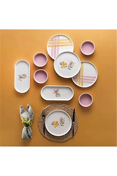 AyrStore Schäfer Sunny 4 Kişilik Kahvaltı Takımı 10 Parça Pembe02