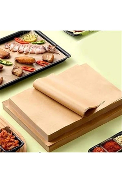 AyrStore ® 50 Adet Yağlı Pişirme Kağıdı Hazır Kesilmiş 30x40 Sunum Fırın Kağı...