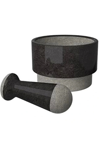 AyrStore 1 Adelsten Moerser Ve Pas Tutmaz, Mermer Siyah, Siyah, Standart