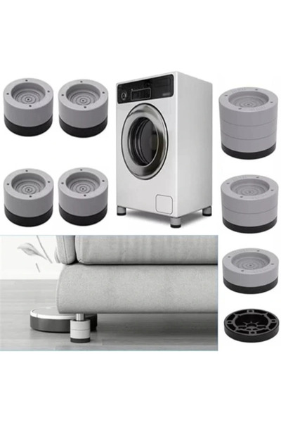 AyrStore Beyaz eşya ayağı Çamaşır Makinesi Mobilya Titreşim Önleyici Kaydırma...