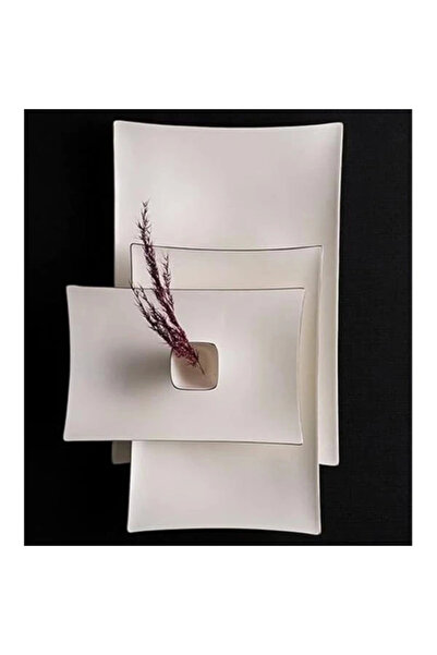 AyrStore Wind Platin 64 Parça 12 Kişilik Yemek Takımı