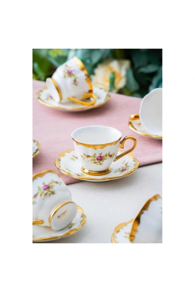 AyrStore HXF 06856 Edoril 6lı Kahve Fincan Takımı