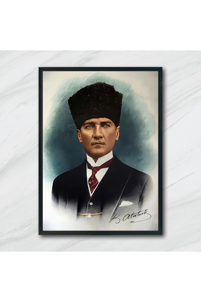 ArtSepeti Mustafa Kemal Atatürk - Poster Çerçevesiz Poster Duvar Tablosu Mode...
