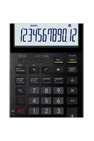 AyrStore S100X BK DJ Profesyonel 12 Hane Masa Üstü Hesap Makinesi