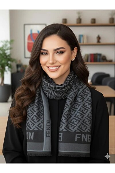 awix Double-Sided F Pattern Silky Shawl