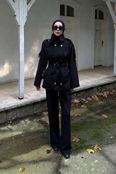 Rimel Moda معطف ريك أبوليلي أسود