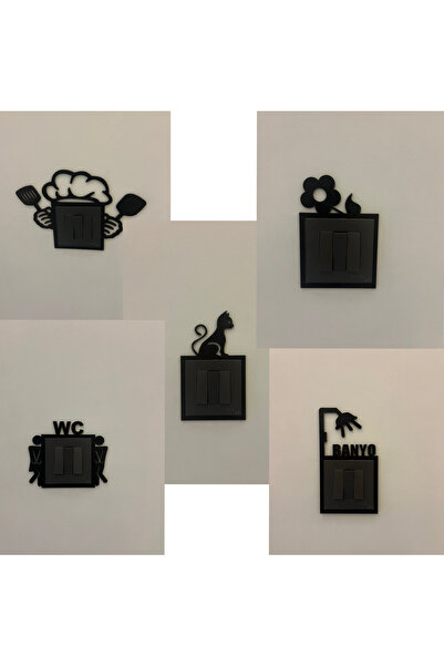 patre Dekoratif Işık Anahtarı Çerçevesi | Lazer Kesim Modern Duvar Anahtarı S...