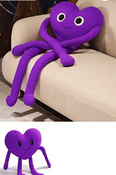 Beta mavi kalpli peluş dekoratif minder yastık kırlent doğum günü hediyesi oyuncak oyun arkadaşı