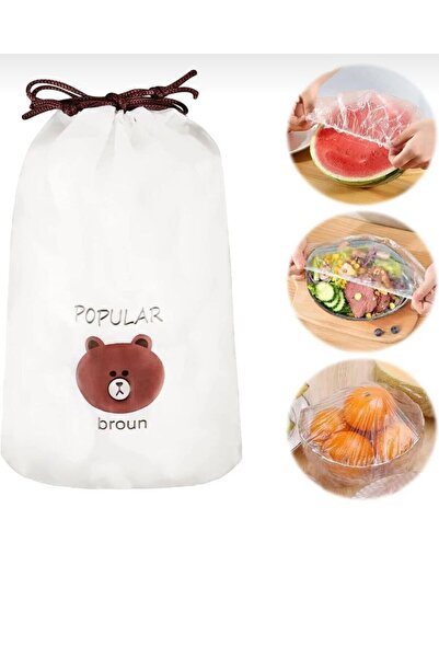 MKRİSTAL 100Pcs Practical Fresh-Keeping Flexible Pot and Dish Cover- Multi-Pu...