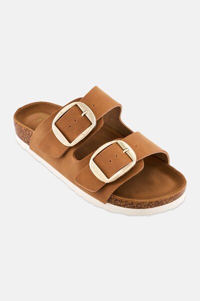 JASON WU Women Slip On Cork Sandals, Brown