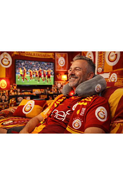 Galatasaray Lisanslı Bandrollü Premium Titreşimli Boyun Masaj Yastığı