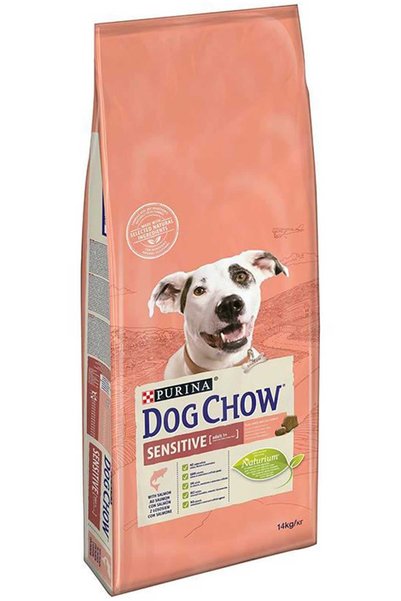 Dog Chow Sensitive Somon Adult 14 kg Hassas Köpekler Için Somonlu Yetişkin Kö...