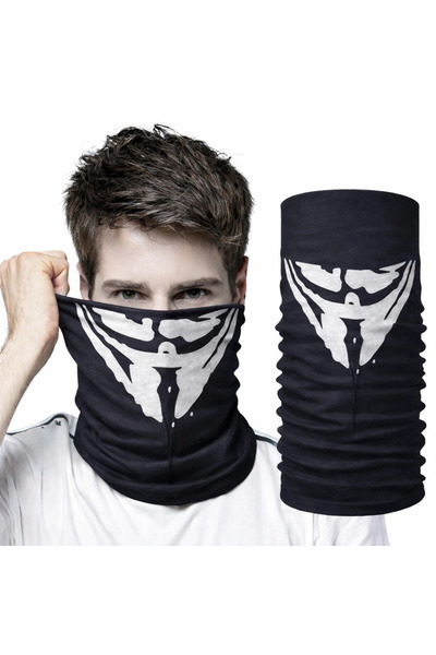 Lisinya Vendetta Mask Με σχέδιο Baf Bandana – Πολυλειτουργική μπαντάνα για πρ...
