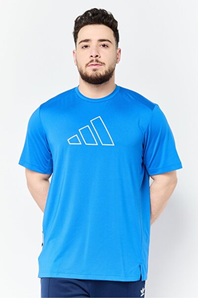 adidas Men Sportswear Fit Short Sleeve Training T-shirt, Blue