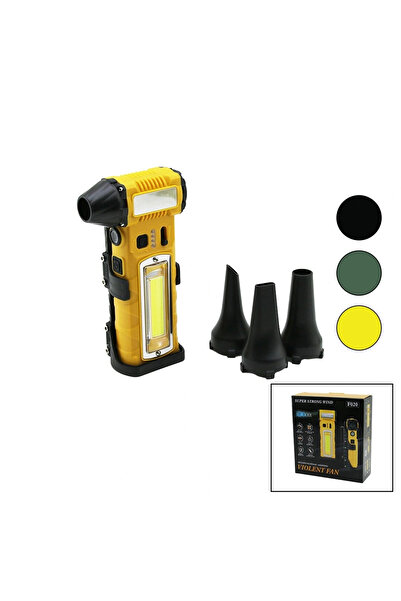 shopwave OTO ARAÇ SÜPÜRGE - FENER - MİNİ TURBO JET FAN ŞARJLI 3 FARKLI UÇ KAD...