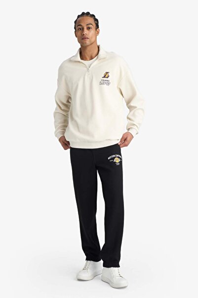 DeFacto Nba Los Angeles Lakers Standard Fit Jacquard Jogger G5014Ax25Au