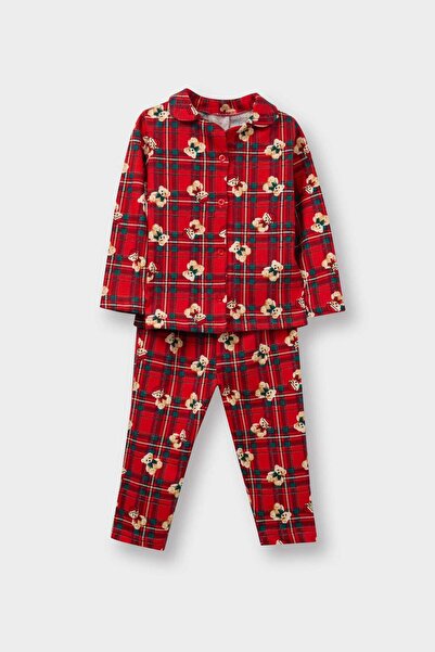 DeFacto Baby Girl Long Sleeve 2-Piece Pajama Set G7499A525Wn