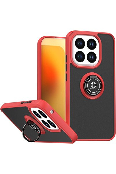 Rivor غطاء متوافق مع هاتف Xiaomi Mi 15T مع حامل وحماية للكاميرا وحواف ملونة و...