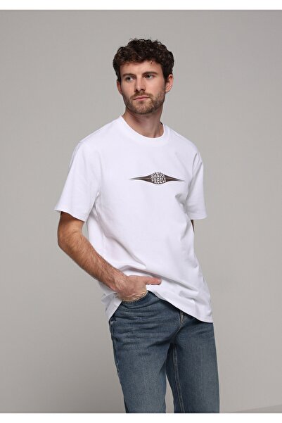 Colin's Comfort Fit Round Neck Plain Men's White Short Sleeve T-Shirt